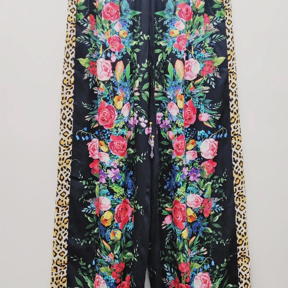 Aratta Zinnia Set- floral leopard blouse pants. Sz L ,new blouse size Medium - Picture 6 of 8